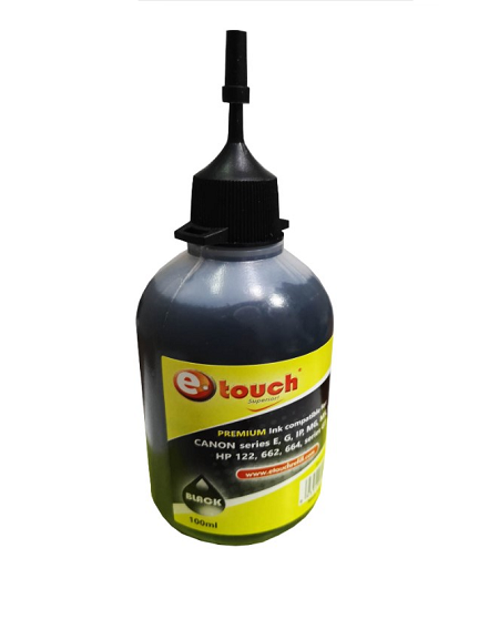 BOTE DE TINTA NEGRO 100ML CANON / HP ETOUCH 