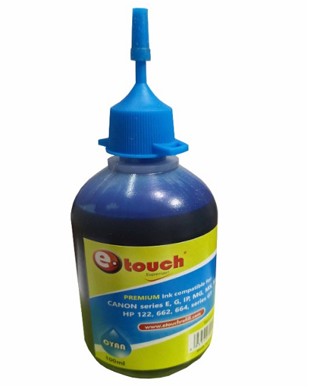 BOTE DE TINTA ETOUCH 100ML CYAN 