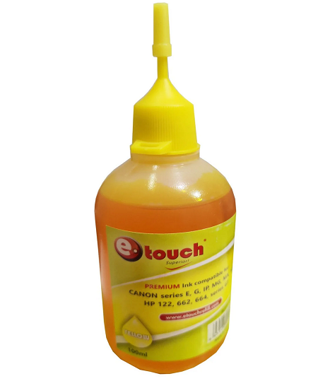 BOTE DE TINTA AMARILLO 100ML CANON / HP ETOUCH