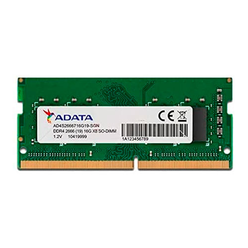 MEMORIA RAM ADATA PREMIER DDR4, 2666MHZ 16GB SODIMM, AD4S266616G19-SGN