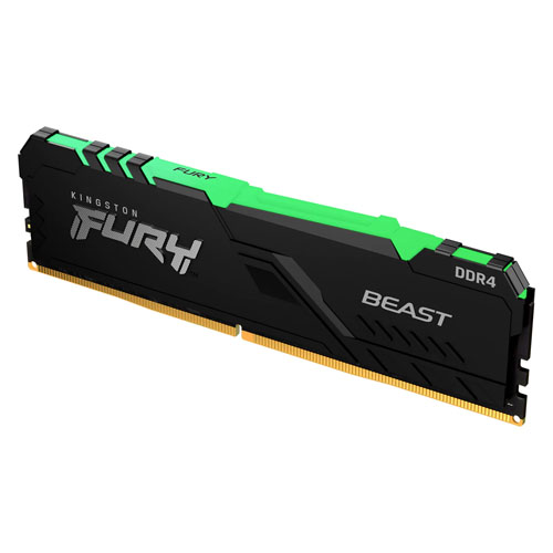 MEMORIA RAM FURY BEAST RGB DDR4 16GB 3200MHZ CL16 UDIMM RGB KF432C16BBA/16