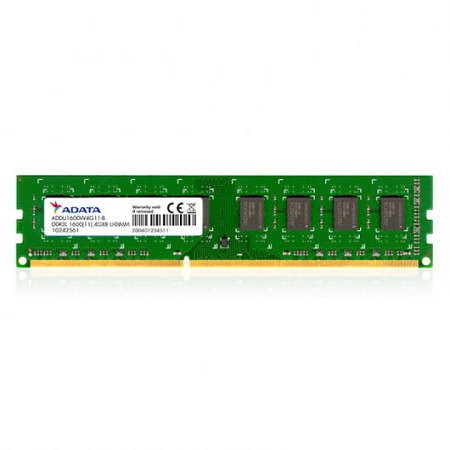 MEMORIA RAM ADATA DDR3L, 1600MHZ 8GB U-DIMM, ADDU1600W8G11-S