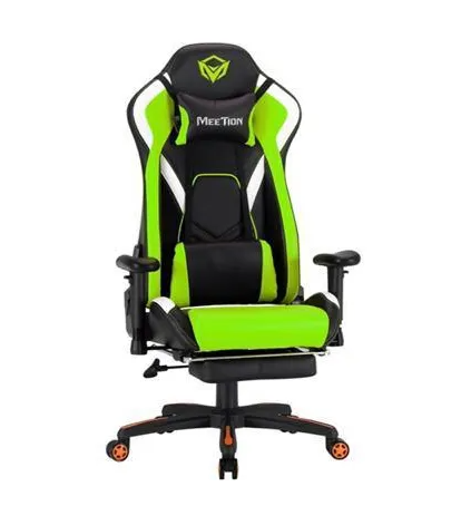 SILLA GAMER NEGRO VERDE MEETION MT-CHR22