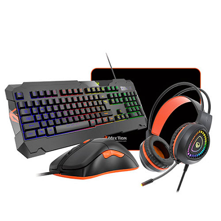 COMBO GAMER 4 EN 1 TECLADO, MOUSE, MOUSE PAD, HEADSET MEETION MT-C505