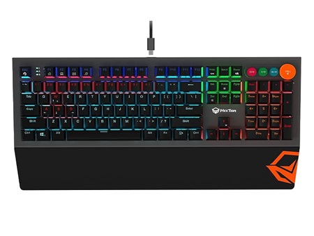 TECLADO MECANICO GAMING DESMONTABLE RGB  MEETION MT-MK500 BLACK TIPO C