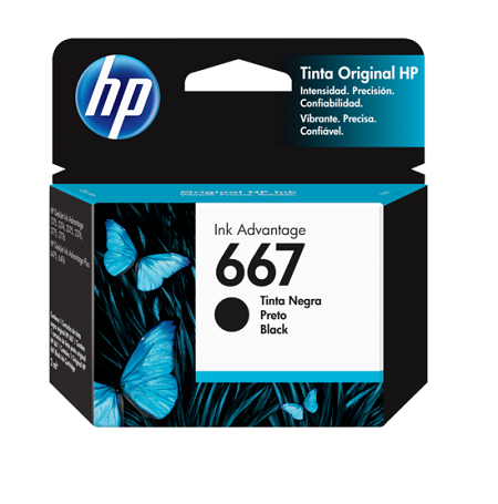 CARTUCHO DE TINTA HP INK ADVANTAGE 667 NEGRO (3YM79AL)