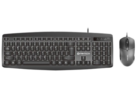 COMBO DE TECLADO Y MOUSE FANTECH USB KM-100 BLACK 