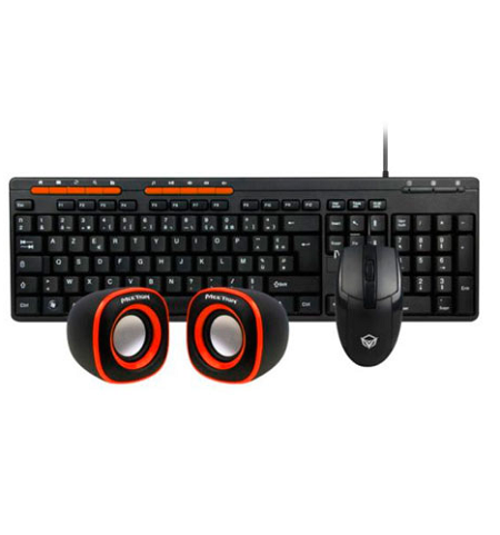 COMBO 3 EN 1 TECLADO, MOUSE Y BOCINA MEETION C105