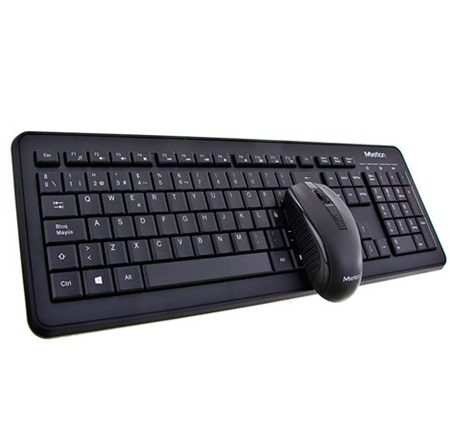 COMBO DE TECLADO Y MOUSE INALAMBRICO MEETION NEGRO MT-C4120