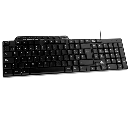 TECLADO MULTIFUNCIONAL USB XTECH XTK-160S BLACK 