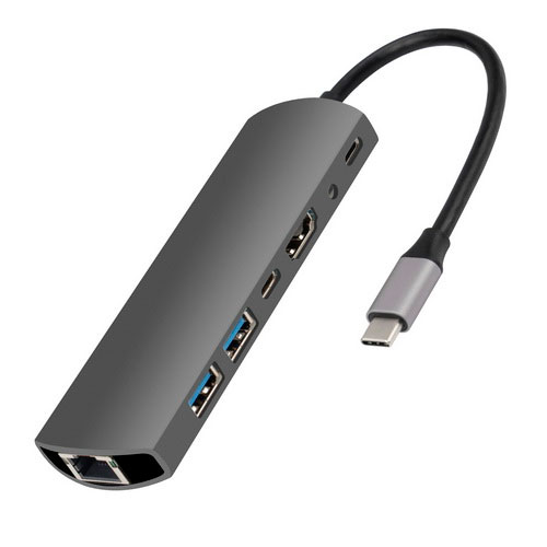 HUB TIPO C MULTIFUNCIONAL 6 EN 1 VCOM CU465