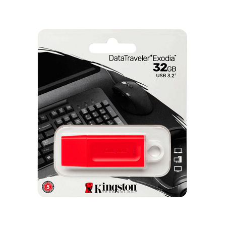 MEMORIA USB KINGSTON EXODIA DATATRAVELER 32GB 3.2 KC-U2G32-7GR/32GB 