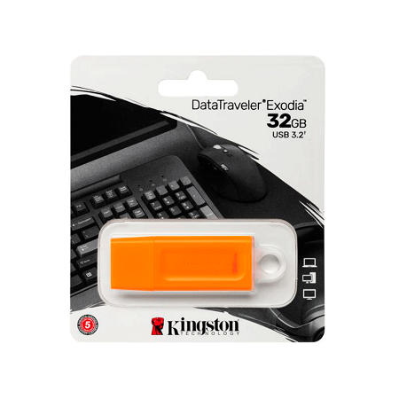 MEMORIA USB KINGSTON EXODIA DATATRAVELER 32GB 3.2 KC-U2G32-7GO/32GB 
